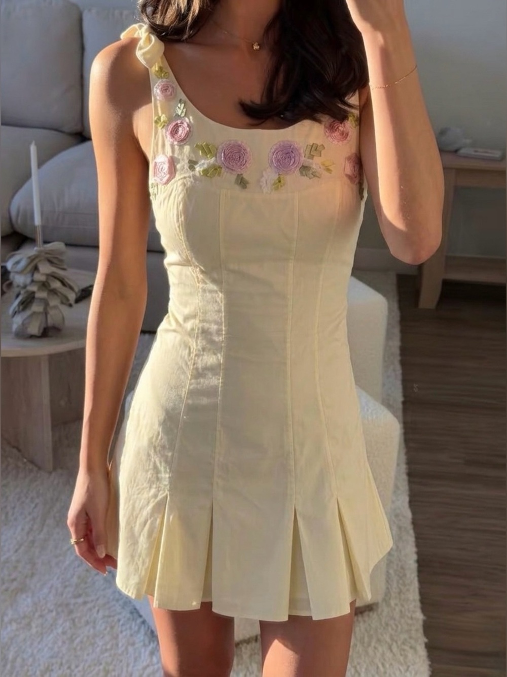 For Love and Lemons Amari Mini Dress Size Medium NWT - Picture 6 of 13